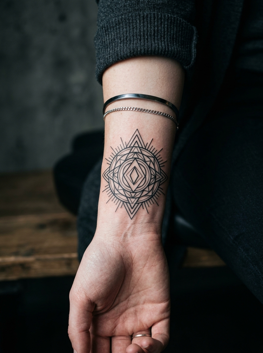 Geometric Minimalist Tattoo